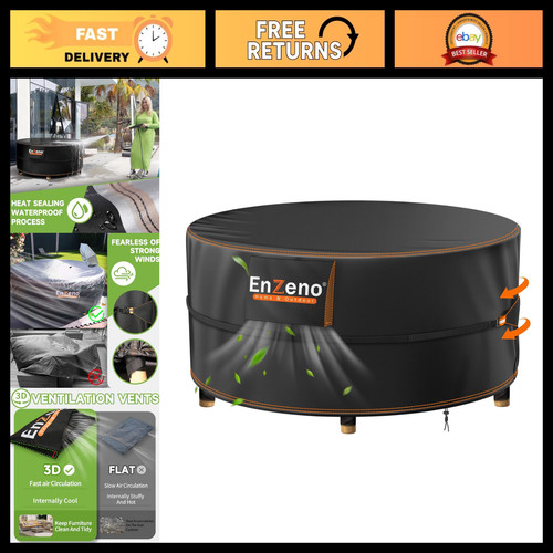 Round garden table cover - round,